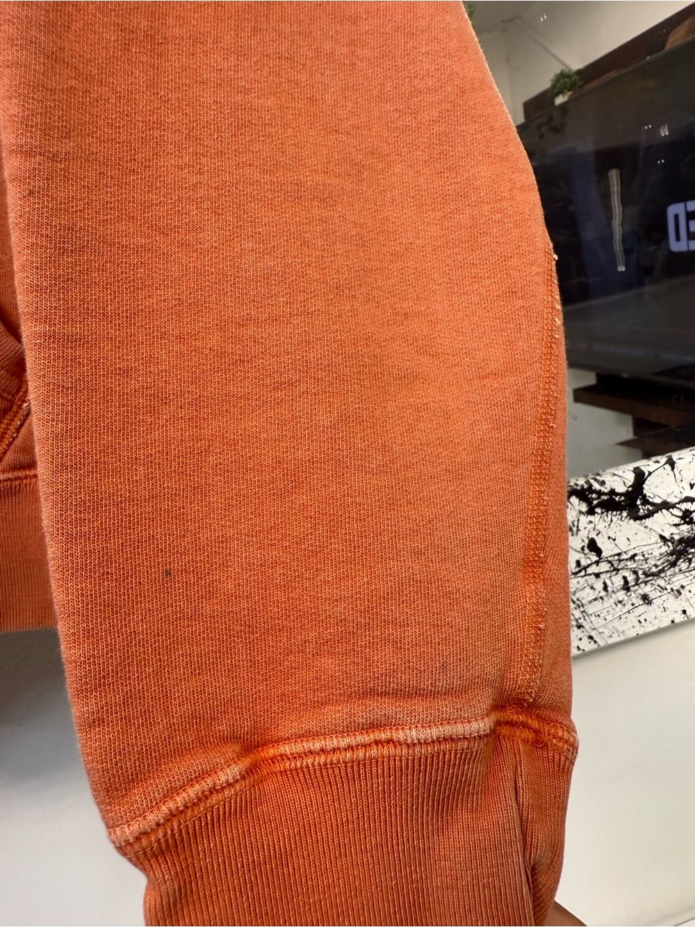 OVO small Owl faded Orange Men's Hoodie - Picture 4 of 7